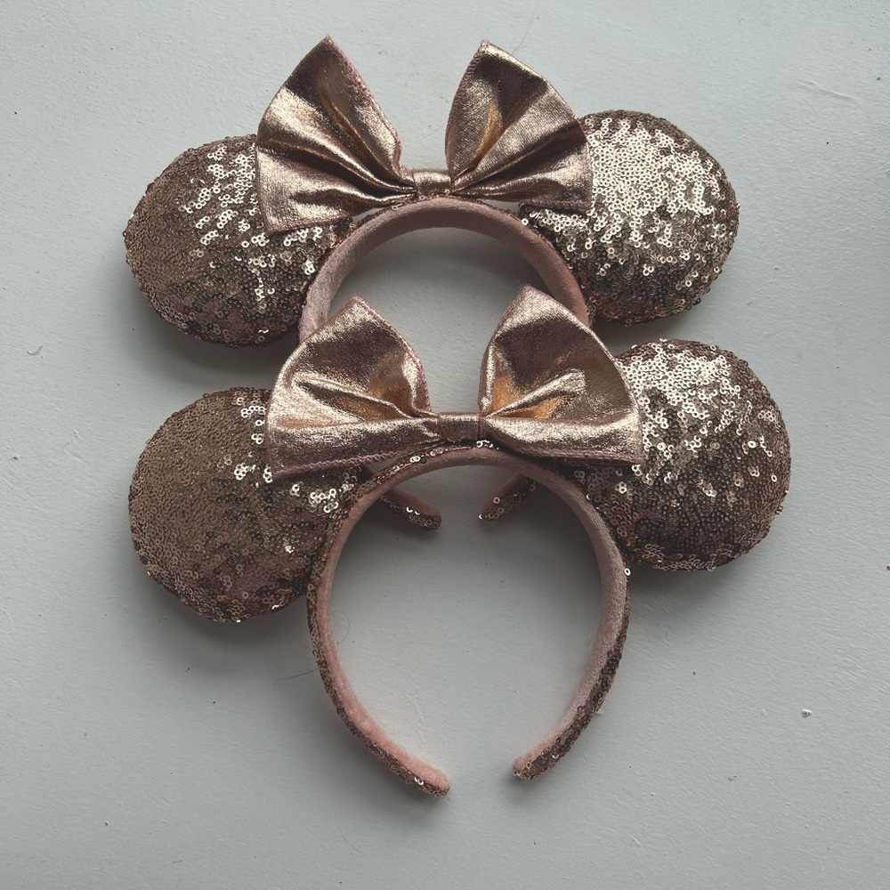 Two Disney Minnie Mouse Ears, Rose gold